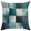 Home Decor Abstract Geometric Square Pattern Pillow Covers Pattern Cushion Cover Suitable for Sofa Bedroom Car Pillow Cover