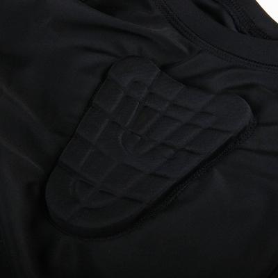 Sports Compression Sports Shirt Short Sleeve Protective T-Shirt Shoulder Rib Chest Protector Suit for Yourth Boys Sports Activities