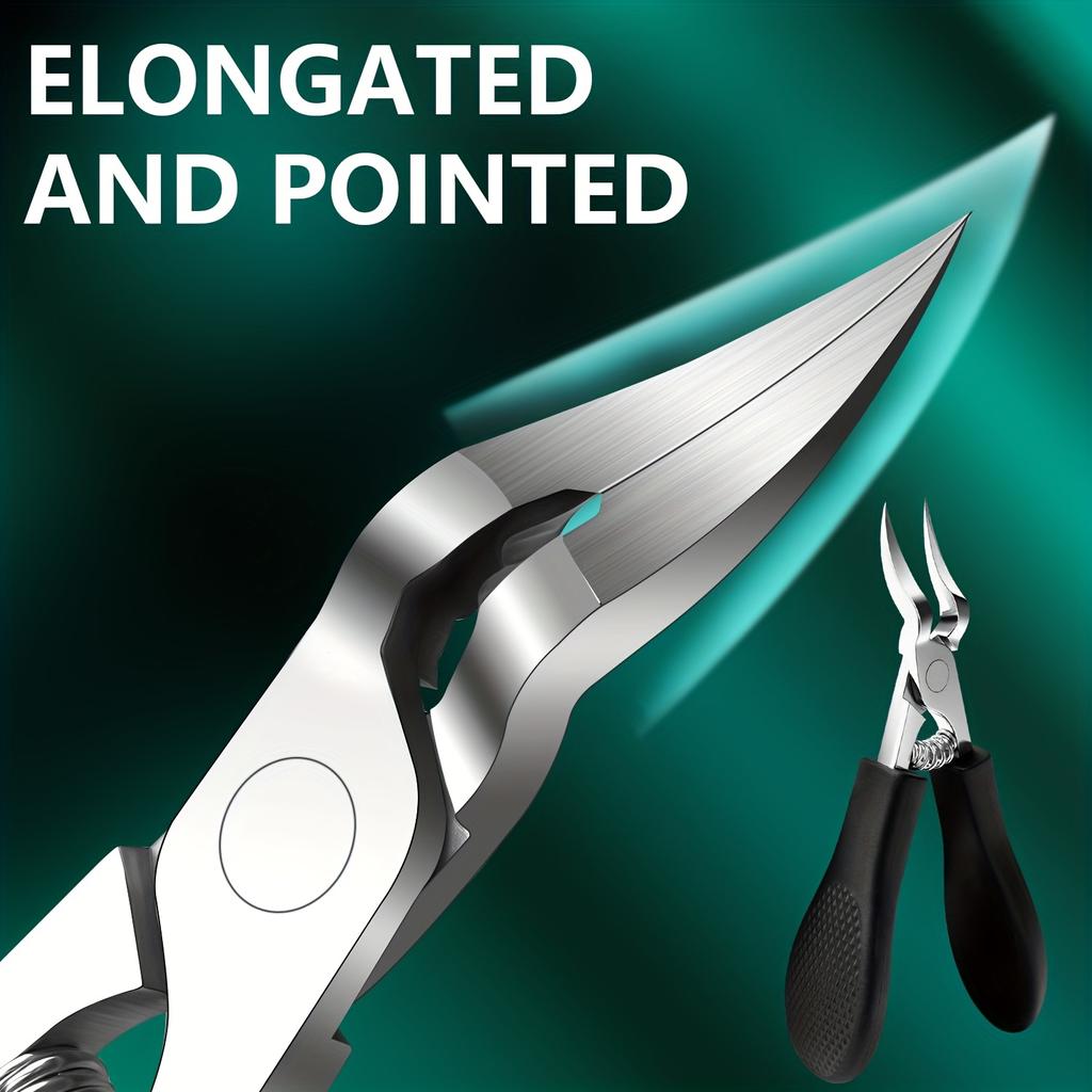 Professional-Grade Heavy-Duty Stainless Steel Nail Clipper, Thick Toenail & Fingernail Clipper Fit For Adults Premium Grade Auto Interior Accessory