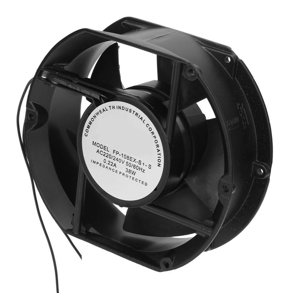 FP108EX S1S AC Axial Fan AC220V 38W Oval Ball Bearing Ventilation Cooling Fan