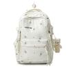 Schoolbag High School Student Schoolbag Junior High School Girl Ins Niche Floral Bear High Value Backpack Japanese Printed Backpack