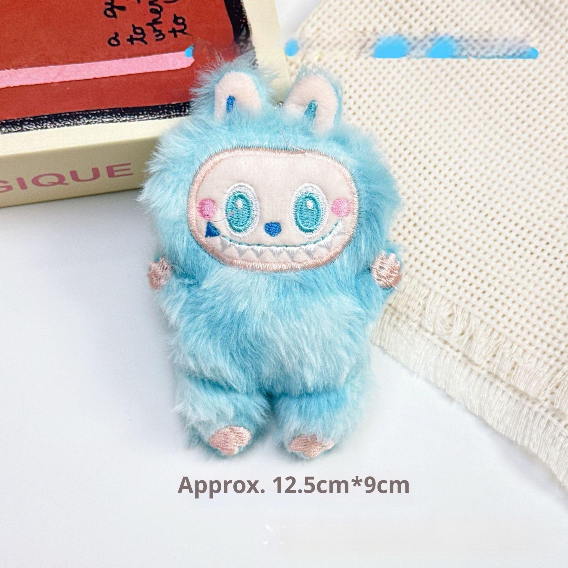 

Пищащая плюшевая кукла POP MART 3-го поколения, кукла-подвеска, брелок, мультяшная девочка blue