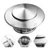 75/200mm Stainles Steel Chimney Cap For Exterior Wall Roof Pipe Exhaust Vent Chimney Exhaust Hood Silver Chimney Cover
