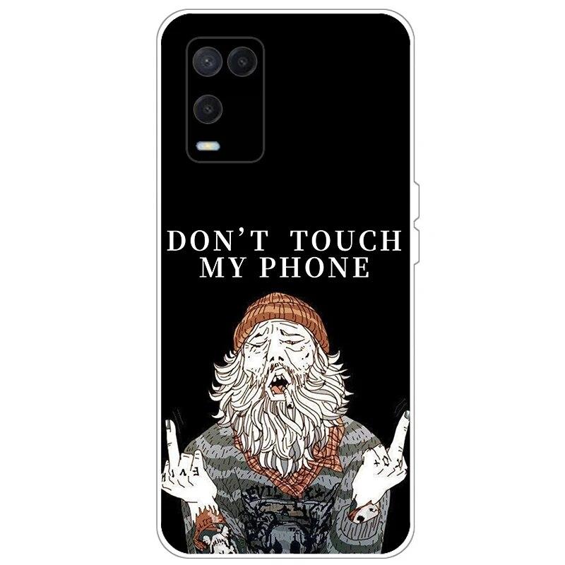 OPPO A54 Case telefonhoz Hátlap OPPO A54 5G 4G Case CPH2239 CPH2195 OPPOA54 A 54 Bumper Silicon Soft Funda fekete tpu tokhoz