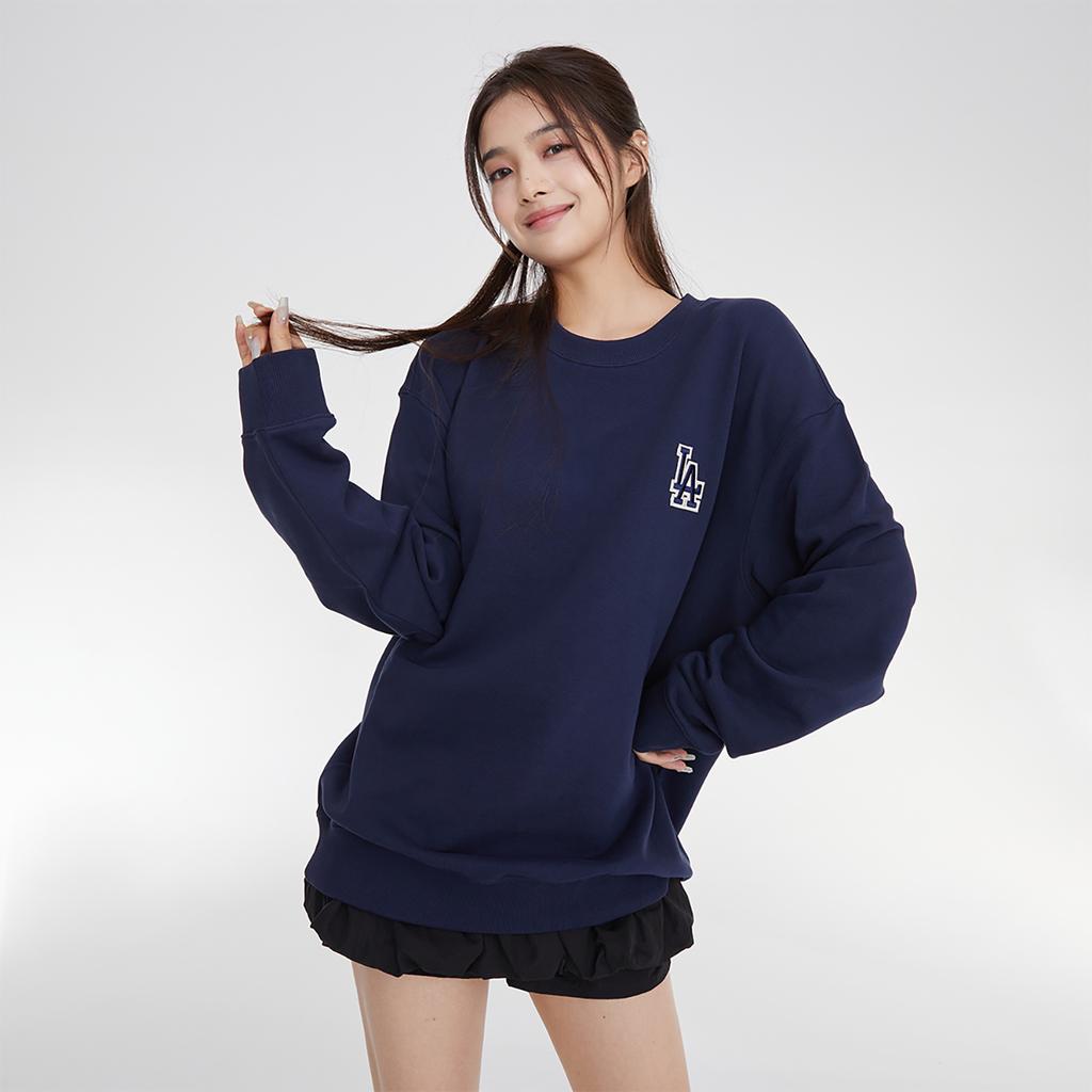 New MLB Los Angeles Dodgers Sweatshirts Unisex Navy Blue 3AMTM0234-07NYD