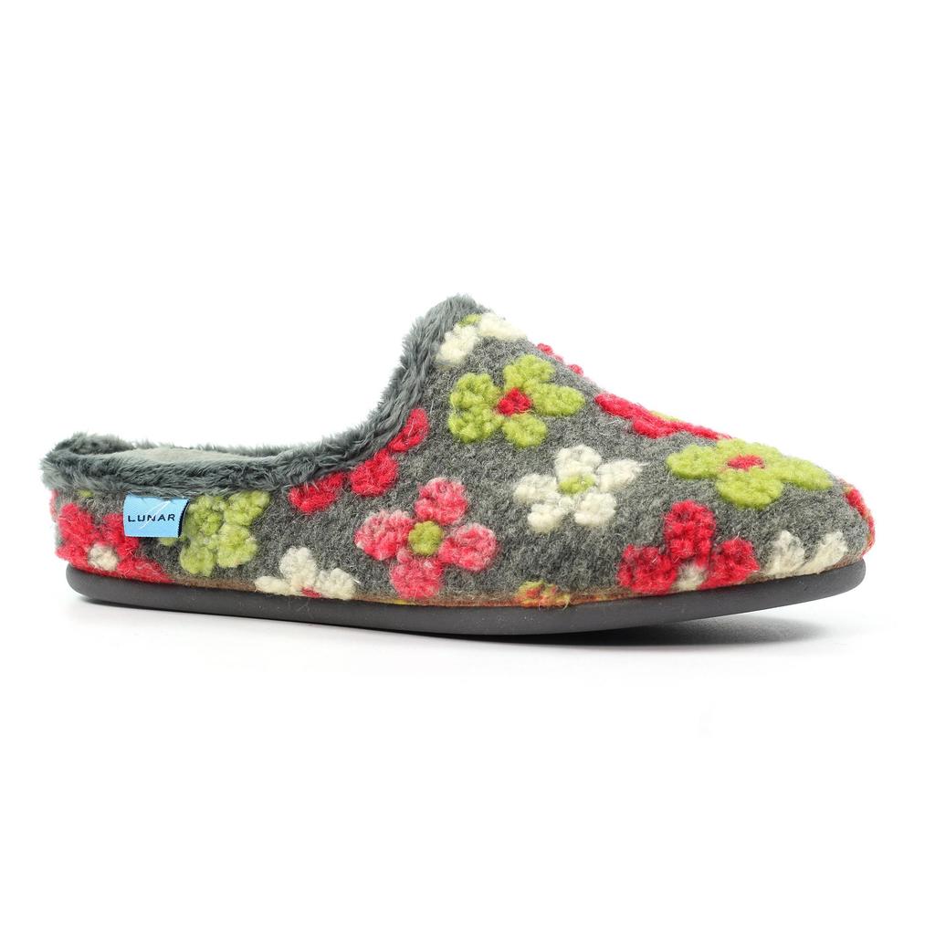 Lunar Womens/Ladies Dolly Mule Slippers