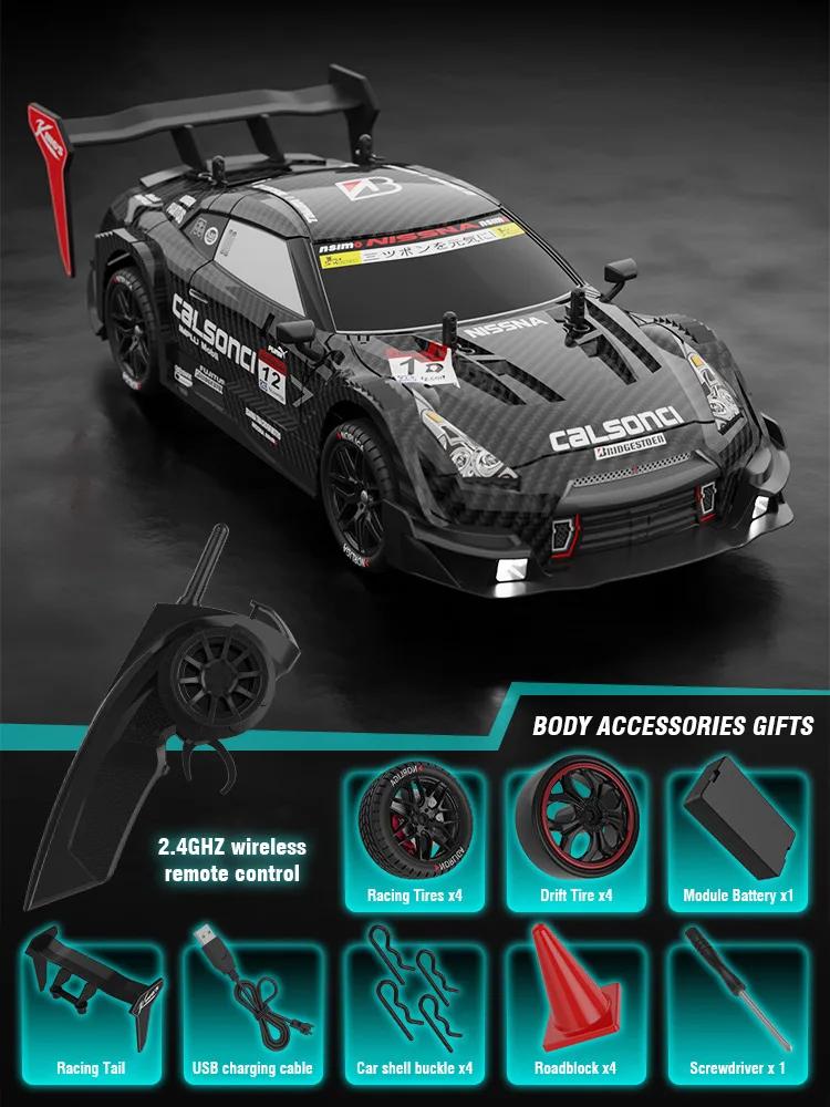 Non-Toxic 4Wd Rc Drift Car 1/14 Radio Controlled Racing Cars 50Km/H High Speed Electric Children'S Racing Vehicle Toys For Children Kids Gifts