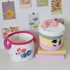 Playful Cartoon Cotton Storage Box Kids Toy Organizers Portable Portable Container For School Supplies Home Decors