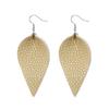 Fashion Leather Earrings Lightweight Faux Leather Leaf Earrings Teardrop Dangle Handmade For Women Girls Jewelry Wholesale