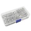 260pcs Silver & Nickel Safety Pins Set for DIY Jewelry & Clothing