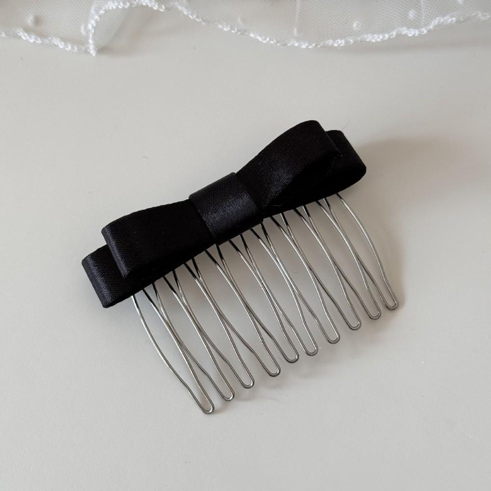Updo Bangs Hair Clip Non-slip Broken Hair Accessories Cute Bow Hair Comb Women/Girl