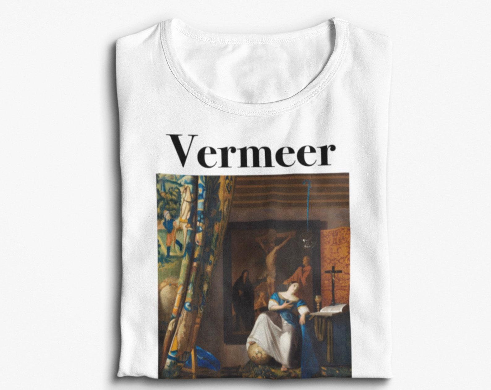 Vermeer Allegory of Catholic Faith T-Shirt: Renaissance Art Tee S