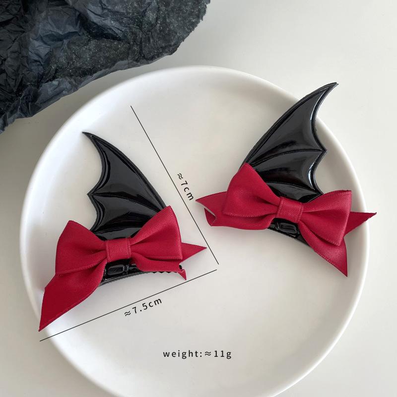 A Pair of Hairs Clips, Halloween Party Funny Ghost Hair Clip Accessories, Pumpkin Bat Skeleton Witch Hairpin Styling Tools