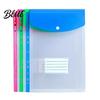 Department File Folder 3Pcs 11 Hole A4 with Snap Button Colorful Document Organizer