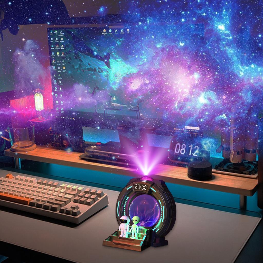 The Portal Is Shaped With Flowing Light Projection, Featuring Timing And 8 Kinds Of Noise