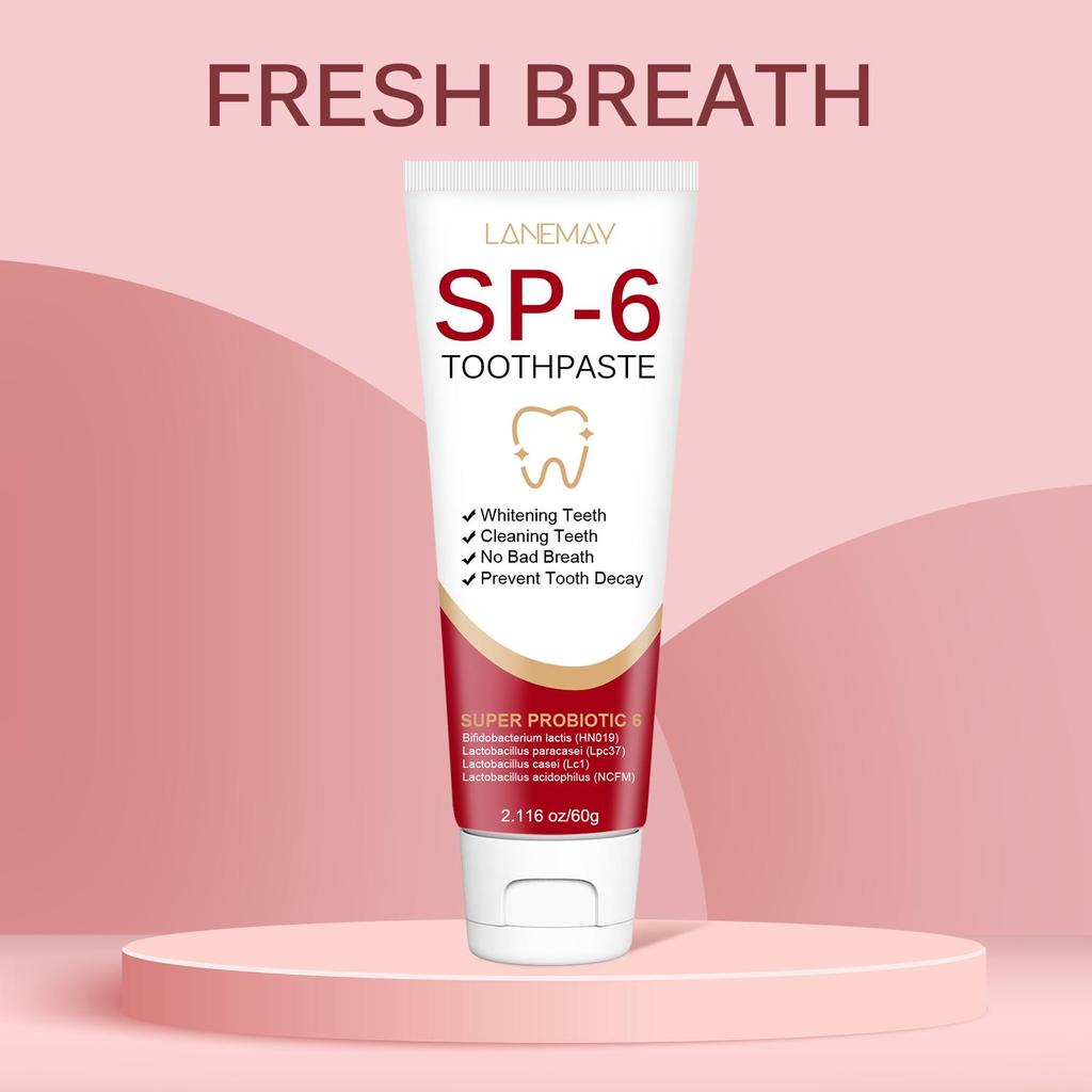 SP-6 Toothpaste 60g: Clean Teeth & Freshen Breath, Whiten Teeth Gently – Promotes Healthy Oral Care for Sensitive Teeth,60g