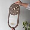 Simple Wall Clocks Nordic Luxury Retro Clocks Elegant Wooden Design Clock Household Entrance Hall Aesthetic Home and Decoration