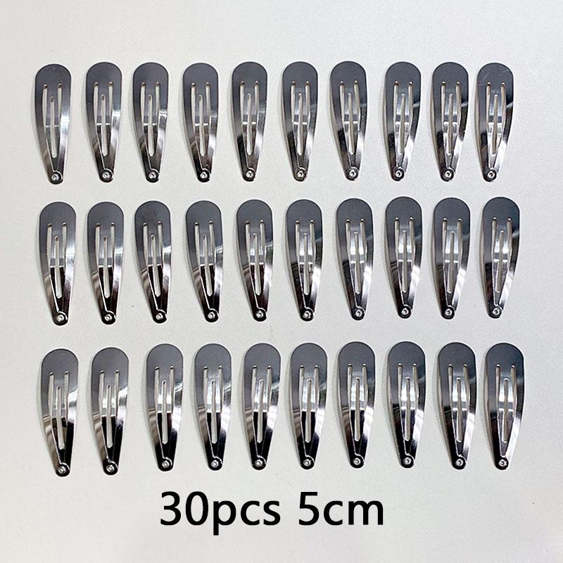 10/20/30pcs/set Women Silver Gold Black Waterdrop Shape Basic Alloy Hair Clips BB hairpins Barrettes Fashion Hair Accessories