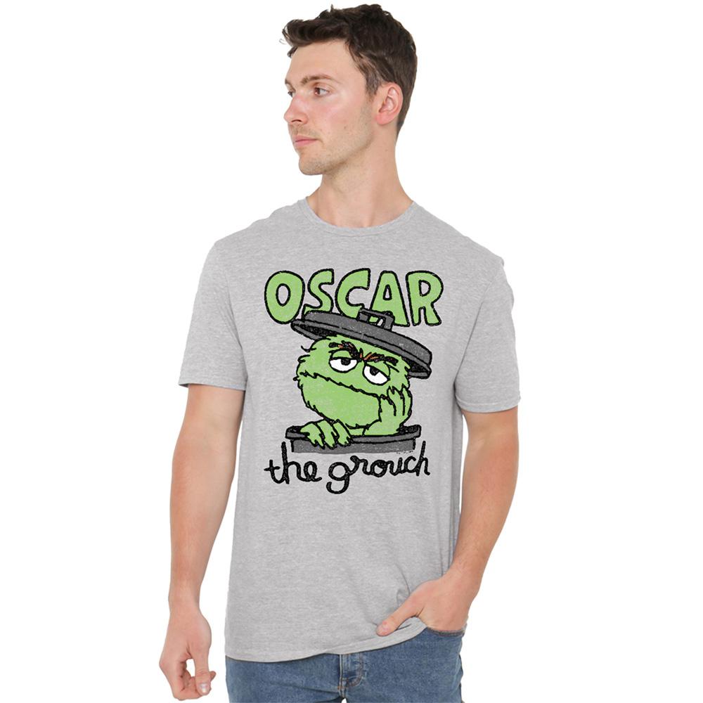Sesame Street Unisex Adult Oscar The Grouch Can T-Shirt