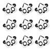 10 stuks Panda Non-woven Mask Feestbedankjes Dierenmasker Lichtgewicht Masker Halloween Feestmasker Dierlijk Masker