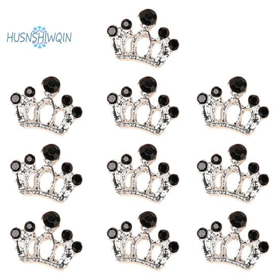 

10 шт. Золотая Корона со стразами для дизайна ногтей, ослепительные аксессуары для рукоделия в стиле Ins I