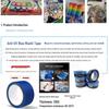 Blue Washi 3D Texture Tape: Anti-UV, High Temperature, No Residue, Beautiful Texture, Masking Tape.