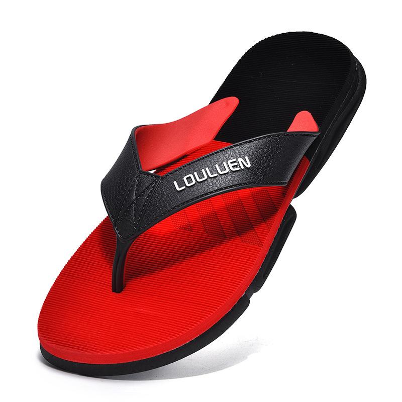 Men's season drag summer men's fashion thick-bottomed beach men's slippers non-slip, outdoor cool slippers