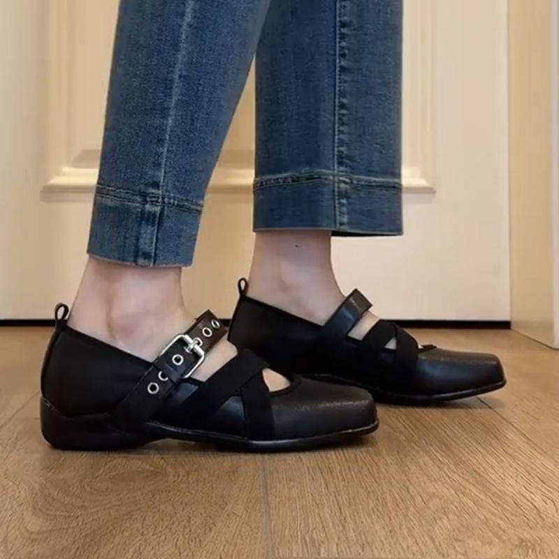 Fashion Women Flats Square Toe Shoes Fashion New Summer Loafers 2025 Trend Sandals Casual Woman Sneakers Sport Walking Zapatos Mujer