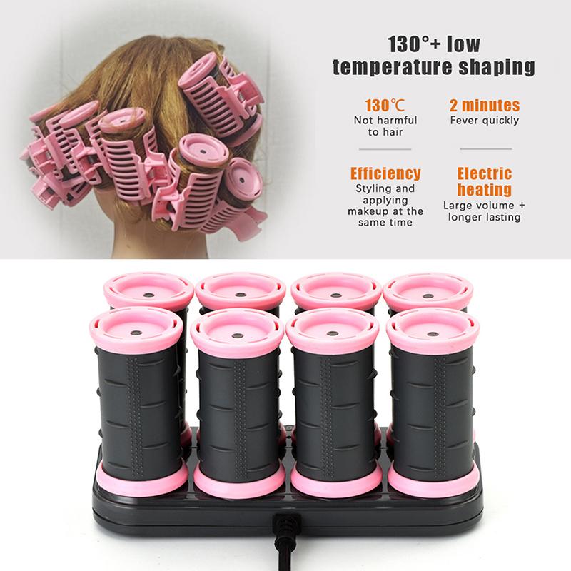 Elektrische Lockenwickler 8 Stück Professionelles Heizwickler-Set Für Schnelle Einfache Locken Perfekt Für Zuhause Oder Salon-Haarstyling