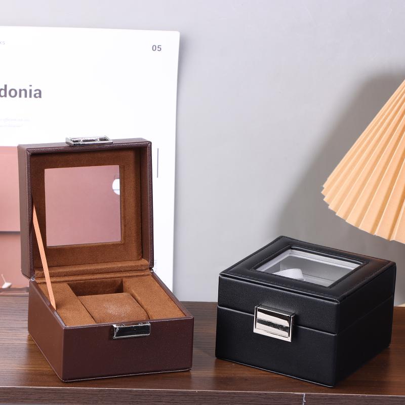 1-Schlitz Leder Uhren Reise Aufbewahrungsbox Für Männer Und Frauen Tragbare Uhr Reisebox Geschenke Uhr Ausstellungsbox Uhr Aufbewahrungsbox