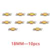 DNPQR1 18mm Aluminum Car Key Badge Emblem Replacement Car Key Stickers For Chevrolet Cruz Mai Rui Bao Cobalt Impala Onix SS EUV Trax