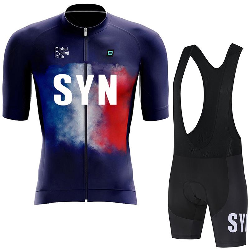 SYN Herren Radsportbekleidung Sommer Rennrad Trikot feuchtigkeitsableitend Radsport Set MTB Radsportbekleidung Radtrikot