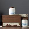 LISM Blue and White Porcelain Tea Caddy with Gift Box