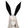 Leather Rabbit Ears Headband Handmade Sexy Bunny Ears Hairband Easter Halloween Cosplay Props Theme Hair Accessories