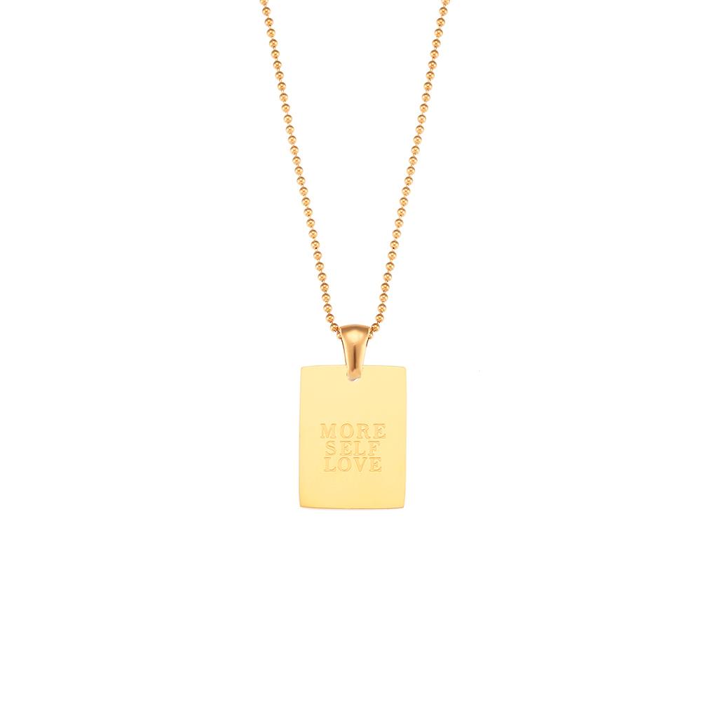 Vintage Silberfarben Graviert Länglich Paar Anhänger Perlenkette Damen Halskette Edelstahl Schmuck Halskette Für Männer