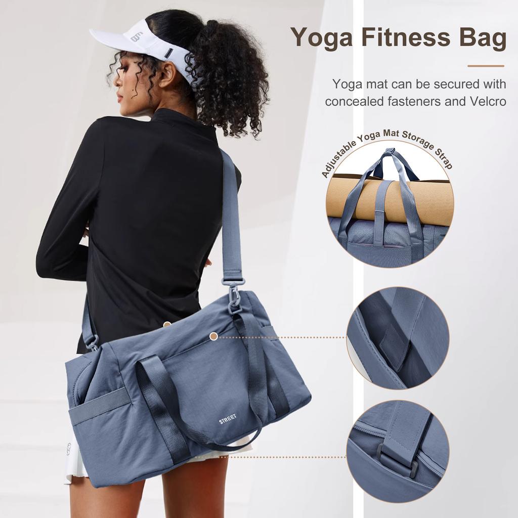 Travel Fitness Bag,Large Capacity Waterproof Luggage Travel Bag With Zipper,Fold Weekend Bag Duffle Bag,Women's Travel Backpack