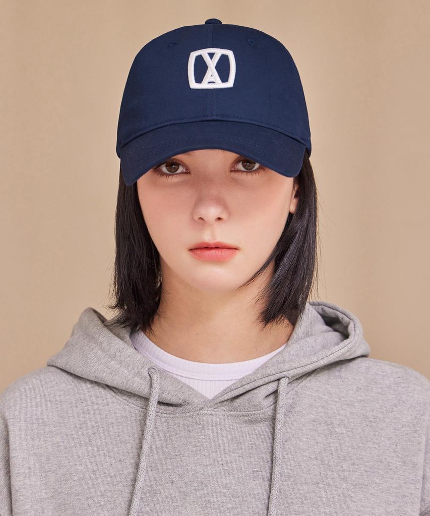 Bajal Va 3D Square Ball Cap Navy