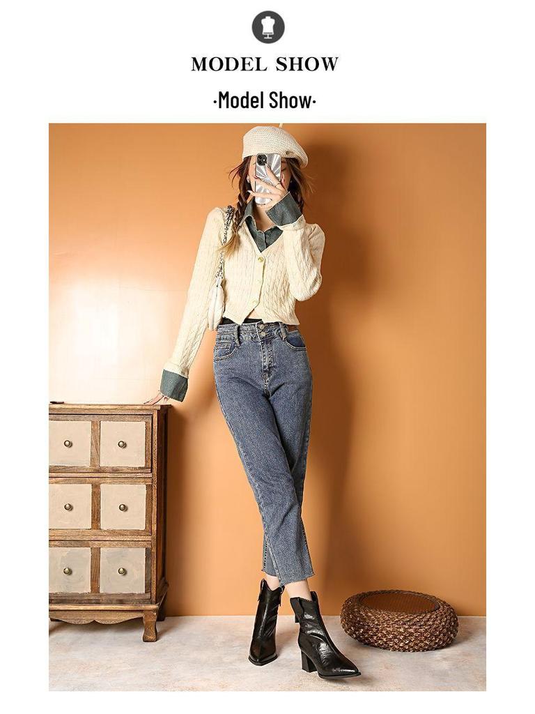 2025 Autumn/Winter Retro Pointed Toe Ankle Boots - Fashionable Martin Boots for a Cool, Versatile, Petite Slim Look