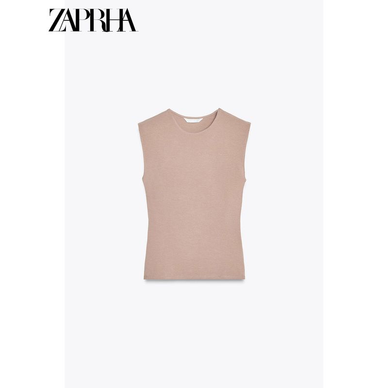 Zaprha 2025 New Arrival Sexy Multi-Color Cotton Blend Plaid round Neck Sleeveless Tops Female Slim Looking 2335151