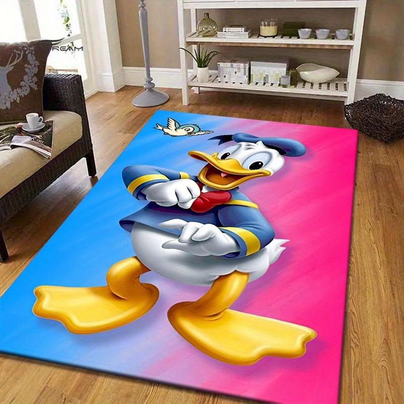 

1pc Disney Donald Duck Pattern Area Rug Soft Flannel Floor Mat for Living Room, edroom, Kitchen, Sofa Coffee Table Floor Mat, Machine Washable 60cm by 90cm