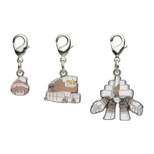 

[Pokemon] Pokemon Center National Pokedex Metal Charm - Nacli, Naclstack, Garganacl (#932, #933, #934)