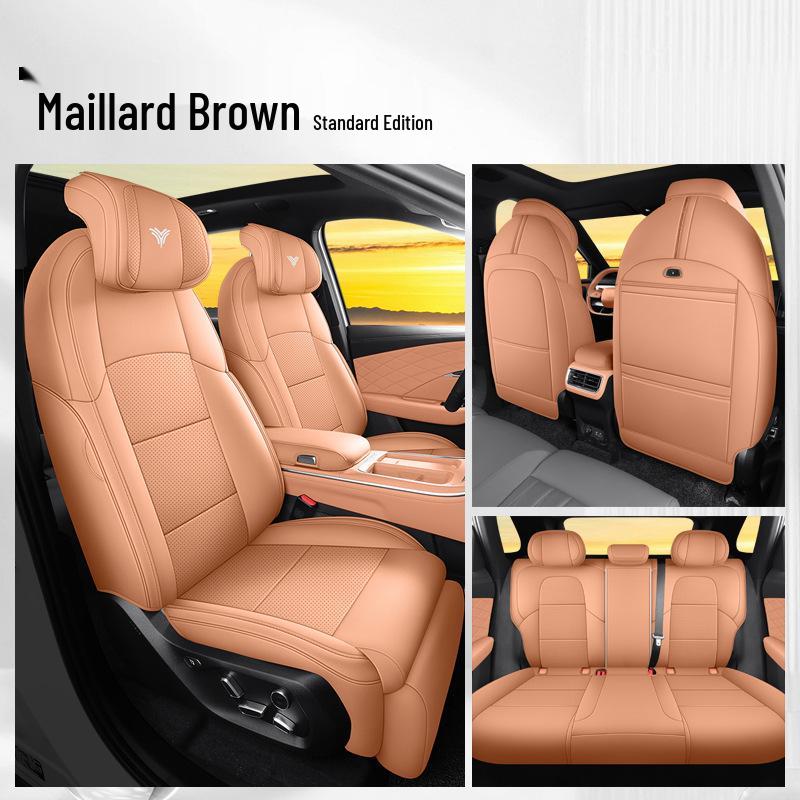 New Neta L Full Leather Car Seat Cushion - Universal, Four Seasons, One-Piece Design