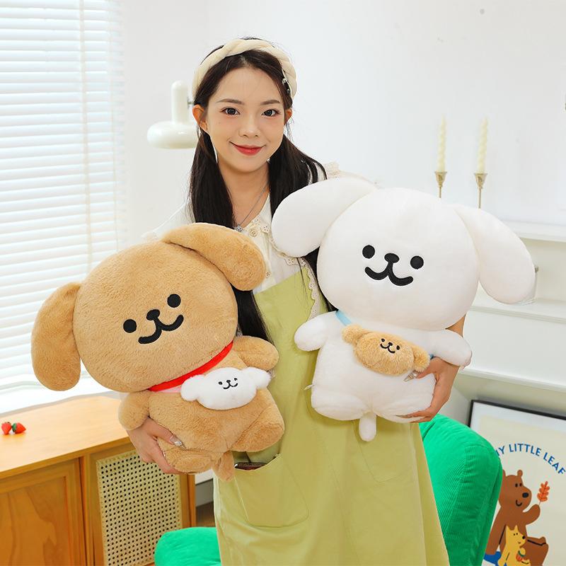 New Cartoon Line Dog Doll Cute Puppy Doll Love Dog Plush Toy Doll