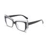 Cat Eye Anti Blue Light Glasses Women Trendy Polygonal Vintage Luxury Design Eyeglasses Ladies Fashion Irregular Square Eyewear