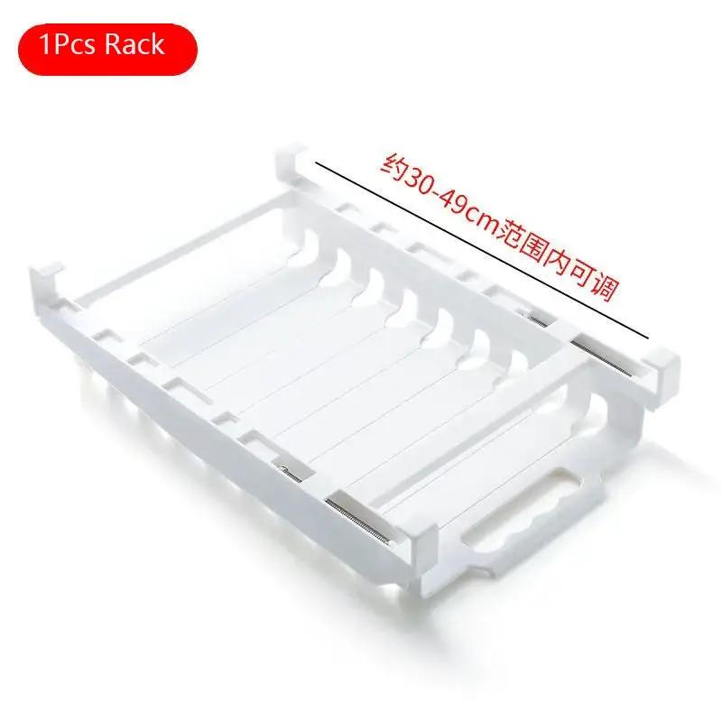 Refrigerator Ziplock Bag Storage Rail Rack Hanging Clip Sliding Rail Tray Fridge Drawer Organizer 10 Sealed Bags Fresh-Keeping 5200₽