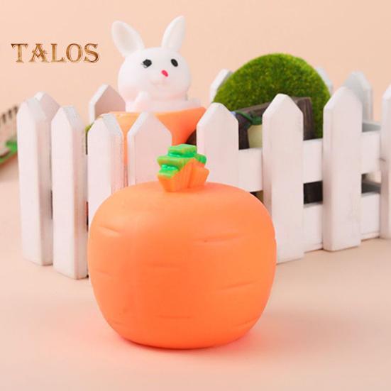 4Pcs Popping Rabbit Carrot Squeeze Toy Anxiety Stress Relief Bunny Radish Sensory Pinch Toy Kids Adults Vegetable Animal Fidget Toy