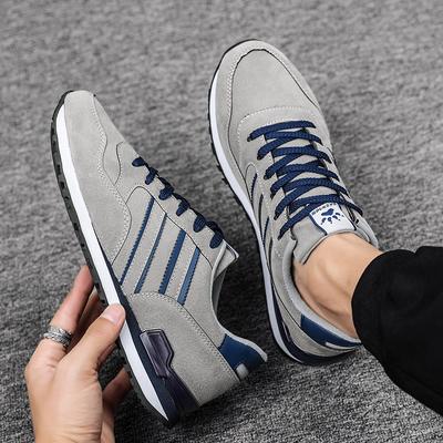 Nuove Scarpe Sportive e per il Tempo Libero da Uomo Leggere in Camoscio Traspiranti e Confortevoli Scarpe da Corsa Alla Moda e di Tendenza Scarpe da Skateboard