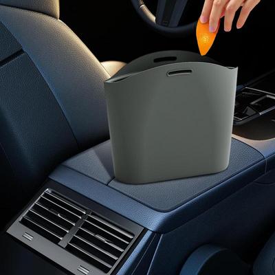Car Trash Bag Silicone Auto Garbage Bag Multipurpose Storage Pocket Garbage Organizer Car Dustbin For Outdoor Traveling