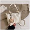 High-end hand-held bag women's 2025 new crossbody bucket bag winter trend texture versatile shoulder bag