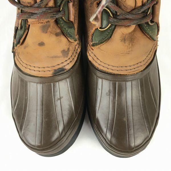 Sorel Rozmiar 5 (Około. 22.023.0cm) Vintage Wyprodukowane w Kanadzie Skórzane Śniegowce z Wkładką Brązowe(UŻYWANY)